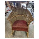 Wicker Kids Rocker