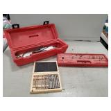 Drill Bit Kit and Craftsman Rotary Tool in Case