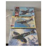 3 Military Style Model Airplane Kits