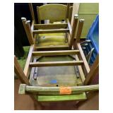 4 small wooden chairs