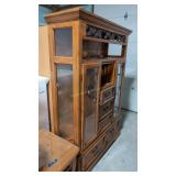 Modern curio cabinet lighted