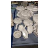 Large lot of CorningWare baking dishes