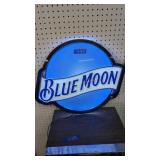 Blue Moon lighted sign 21 x18