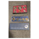 1967 special mint set and 1974 proof set