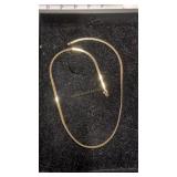 14 karat gold tested necklace 10.7 g. 18 in Long