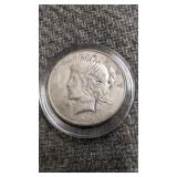 1923-S peace, silver dollar