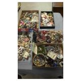 Lot of vintage costume jewelry as shown