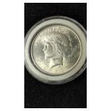 1923 Peace silver dollar