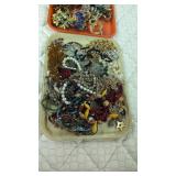 Four trays of costume jewelry as shown trays are