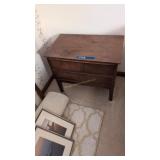 Mid-Century modern two-drawer nightstand by D