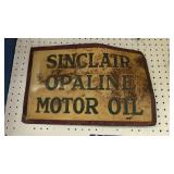 Vintage Sinclair Opaline Motor Oil Sign Metal