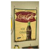 Vintage Coca-cola Metal Sign Coca-cola Sign Of