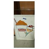 Vintage Coca-Cola metal sign. Enjoy! Frozen