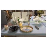 Depression, Glass, Mirrored, Tray, Milk, Glass,