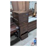 Four Drawer Oak Filing Cabinet