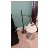 Brass swing arm lamp