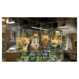 Group Of Antique Porcelain Vases 6. In To 9.5 In