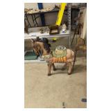 Carved wooden horse 30 in Long