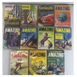 11pc 1956-60 Science Fiction Books w/ Amazing