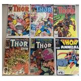 6pc Thor #338-411 w/ Annual #11 Marvel Comic Books
