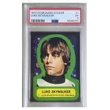 PSA 5 1977 Star Wars Sticker #1 Luke Skywalker