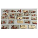 24pc 1930s French Balsa & Paper Toy Airplanes