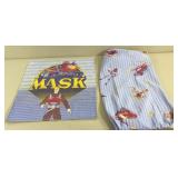 Vtg 1986 Kenner MASK Childï¿½s Bedsheet & Pillowcase