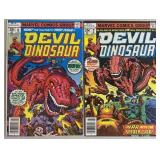 Devil Dinosaur #1-2 1978 Key Marvel Comic Books