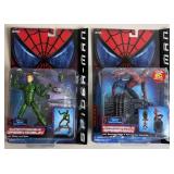 2pc NIP 2001 Spider-man Series 1 Action Figures