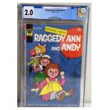 CGC 2.0 Raggedy Ann And Andy #1 Whitman Comic