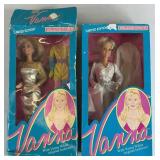 2pc 1990 Vanna White 12" Fashion Dolls