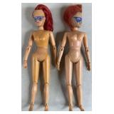 2pc Mego DC Comics Batgirl Action Figures