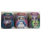 3pc NIP 2021 Pokemon Knock Out Tin Collection