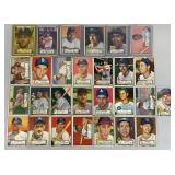 28pc 1952 Topps Baseball Cards Low Numbers