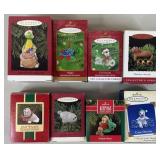 8pc Animal Hallmark Keepsake Ornaments