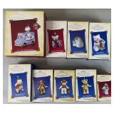 9pc Bear Hallmark Keepsake Ornaments