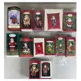 13pc Santa Claus Hallmark Keepsake Ornaments