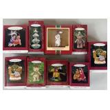 9pc Bear Hallmark Keepsake Ornaments