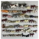 54pc 1930s-40s Lead Animal Figures w/ Britains