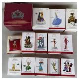 14pc Walt Disney Hallmark Keepsake Ornaments+