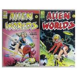 Alien Worlds #2 & #4 1982 PC Comic Books