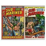 Sub-Mariner #47-48 1972 Marvel Comic Books