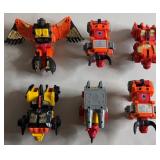 6pc G1 Transformers Predacon Action Figures