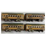 4pc Pre War American Flyer Lines Pullman Train Car