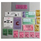 17pc 1963-86 Sports Event Tickets w/ Cassius Clay