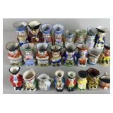 24pc Vtg Japan & German Toby Figural Mugs