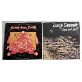 2pc 1970s-80s Black Sabbath LP Vinyl Records