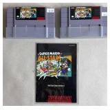 2pc Nintendo Super NES Video Games & Manual