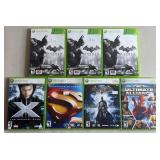 7pc Xbox 360 Marvel & DC Comics Video Games