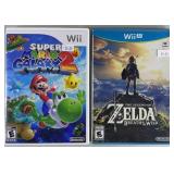 2pc Nintendo Wii & Wii U Video Games In Box